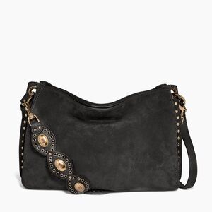 Aimee Kestenberg Roma Double Entry Suede Shoulder Bag